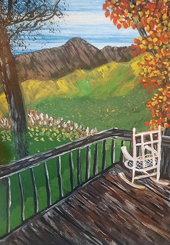 Rocking Chair on the Terrace